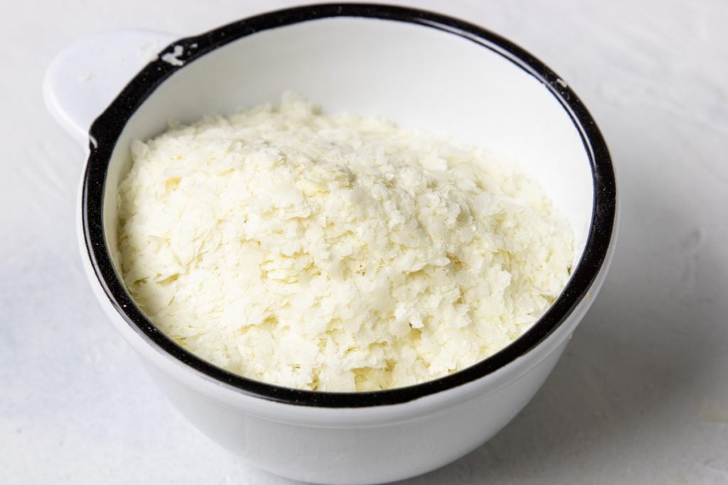 Instant Potato Flakes in a measuring cup