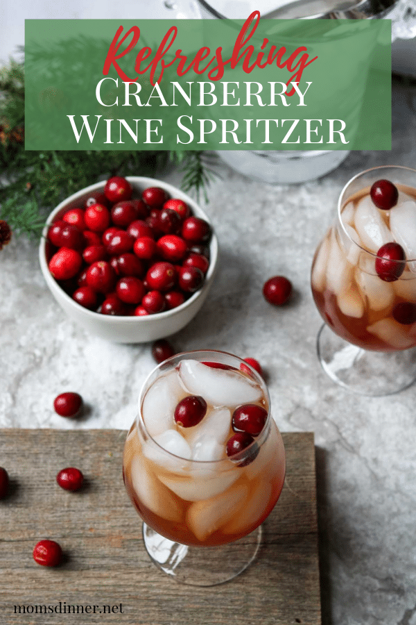 Cranberry White Wine Spritzer Pinterest Image