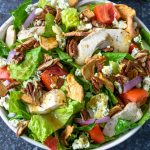 Close up of the fuji apple chicken salad
