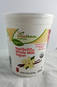 vanilla whole milk organic yogurt