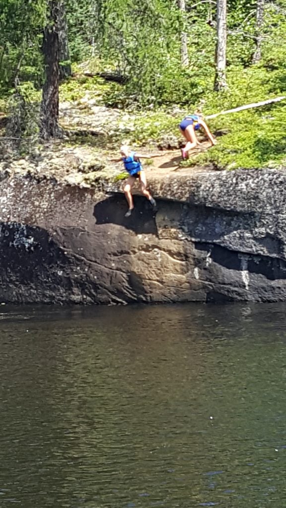 cliff jumping lake one