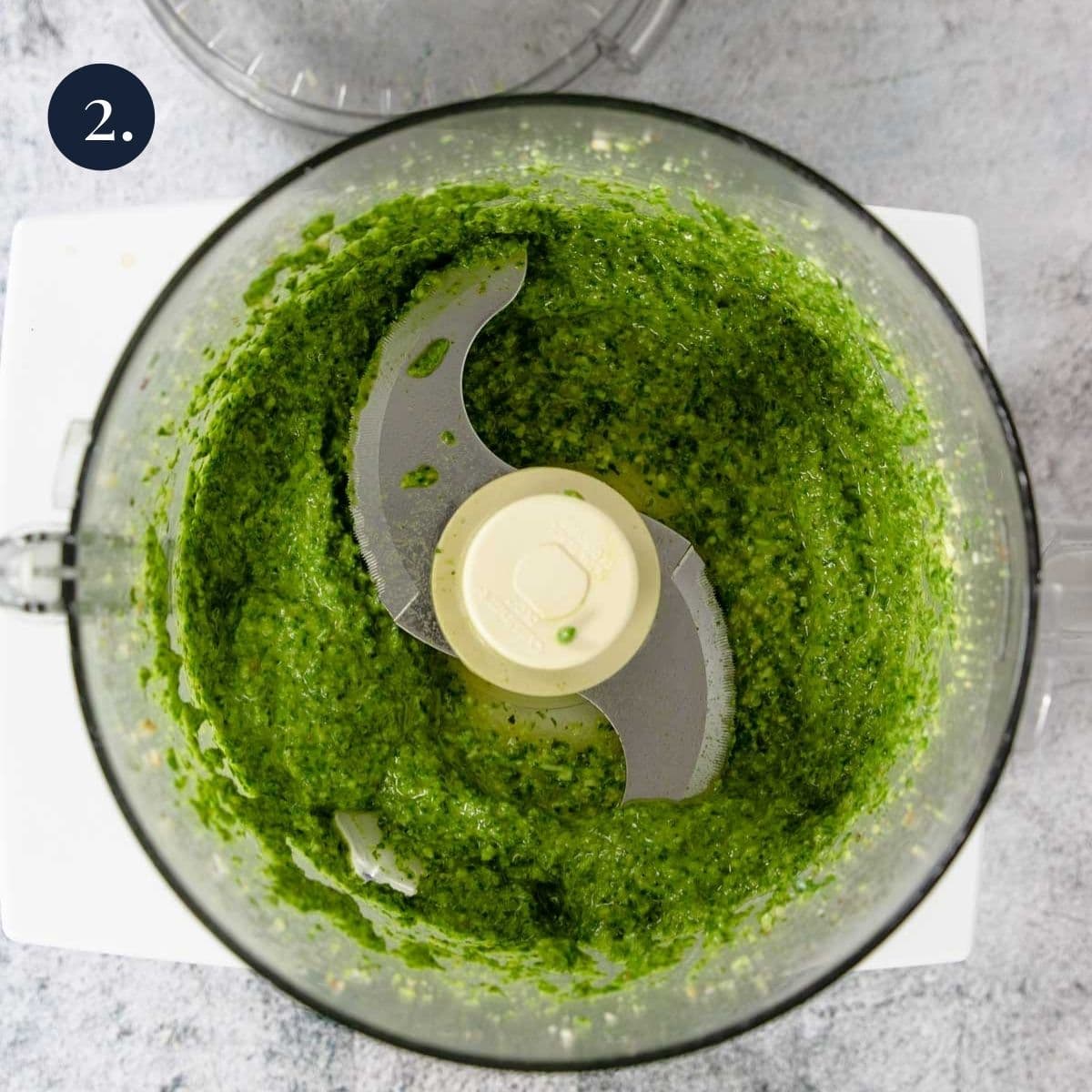 pesto in a food processor