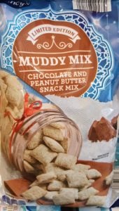 Muddy Mix chocolate peanut butter snack mix from Aldi