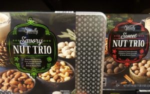 Nut Trio tins for the holidays from Aldi