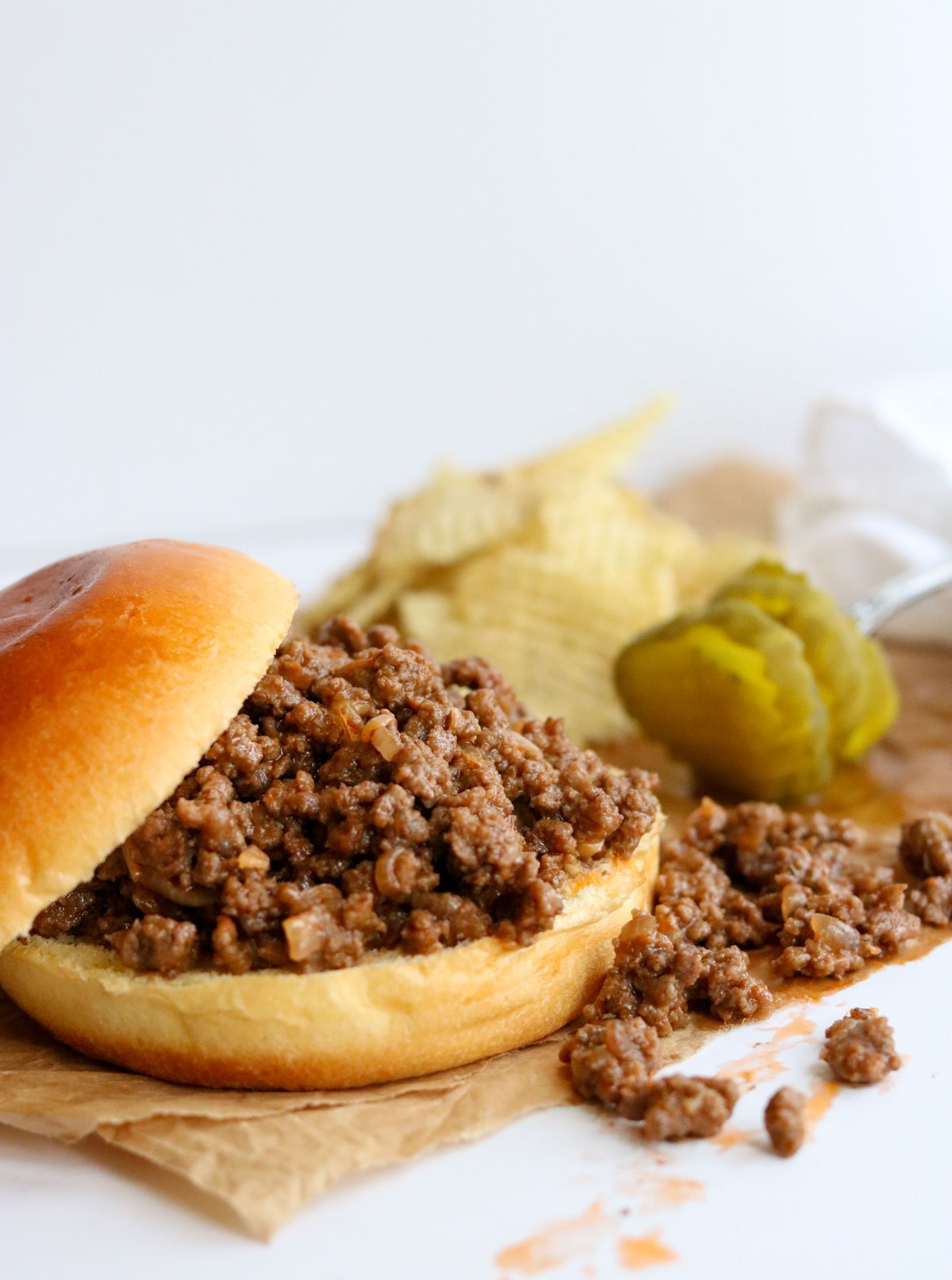 Homemade Sloppy Joe Sandwich