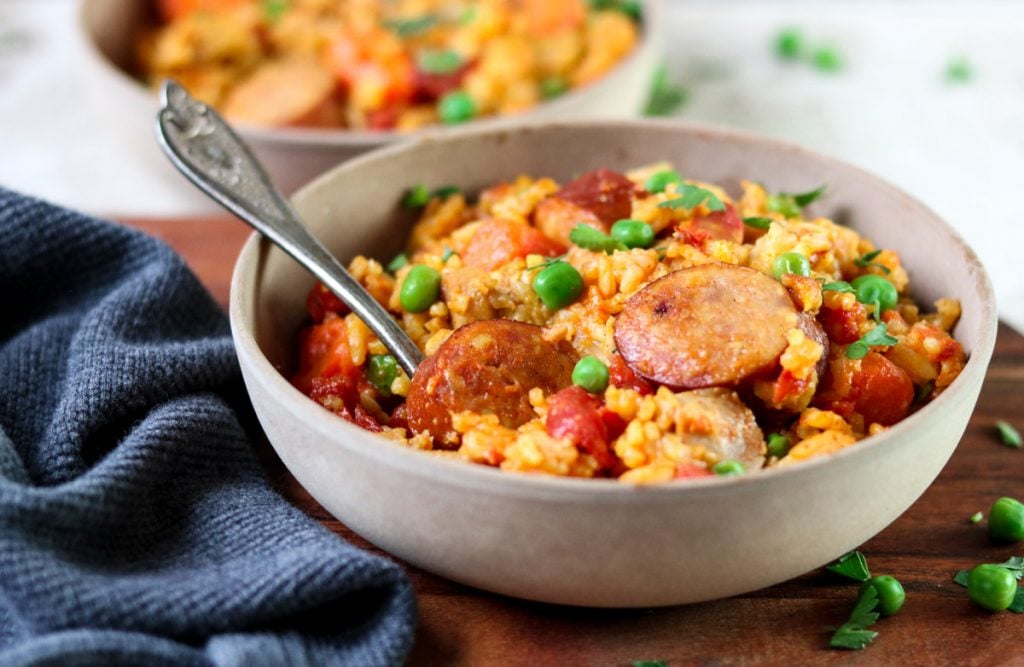 Instant Pot Cajun Rice with Chicken and Sausages