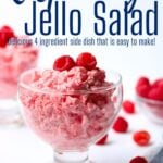 Pinterest Image for Raspberry Jello Salad
