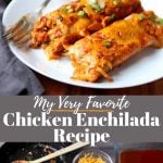 chicken enchilada pinterest image