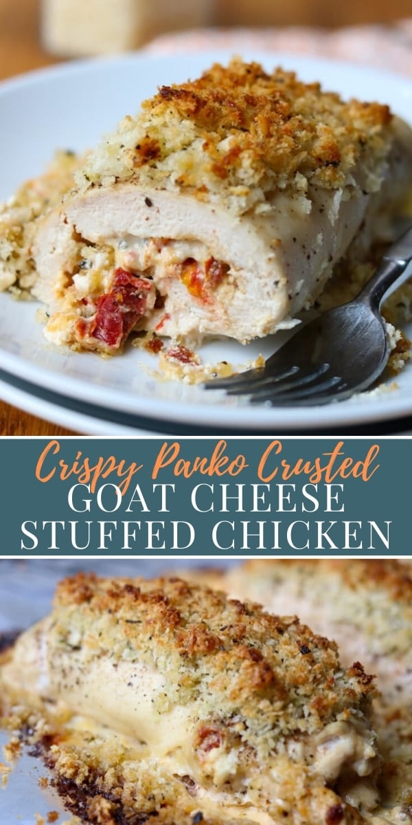 Crispy Chicken with Goat Cheese & Sun Dried Tomatoes Mom's Dinner