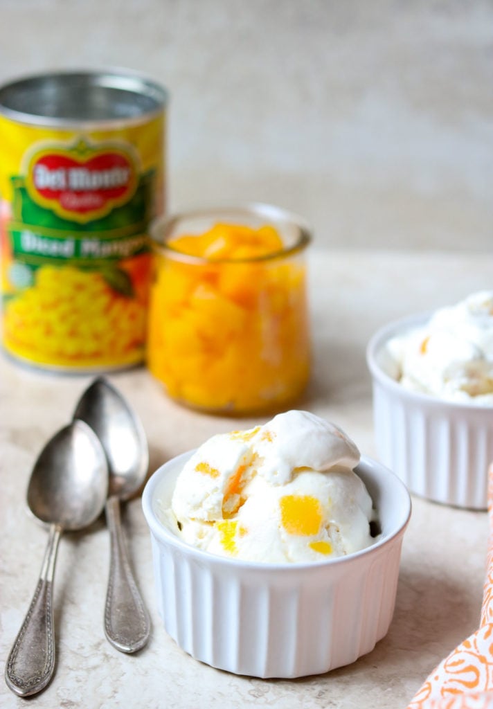 mango ice cream scoop