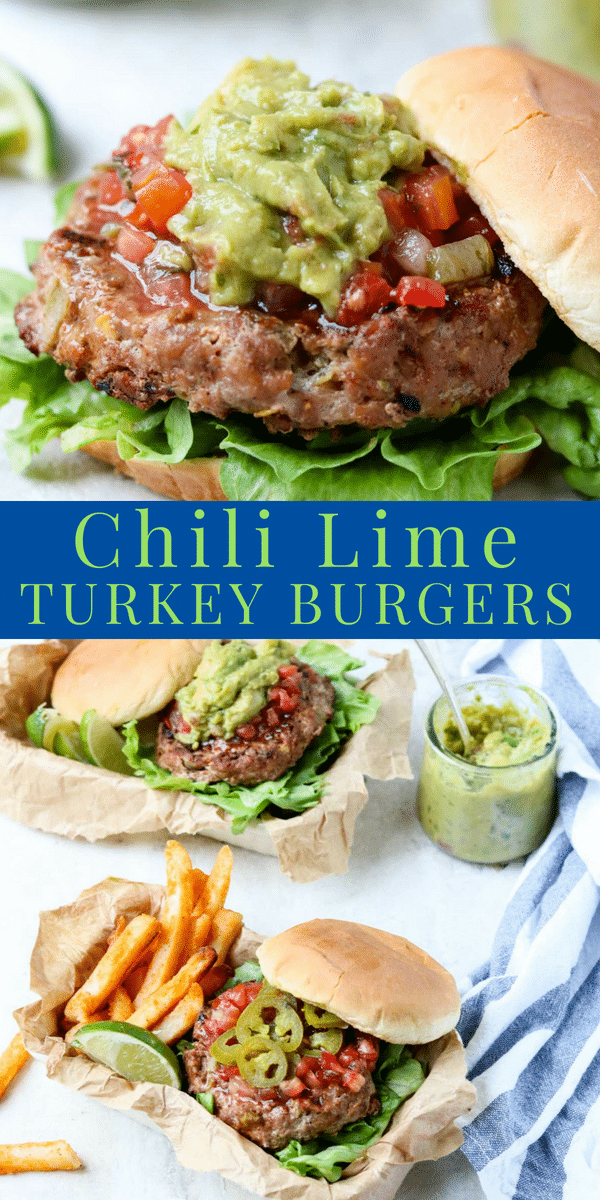 Flavorful & Healthy- Grilled Chili Lime Turkey Burgers - Mom's Dinner