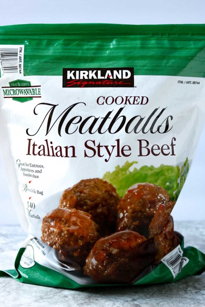 Kirkland cooked Meatballs Italian Style Beef from Costco