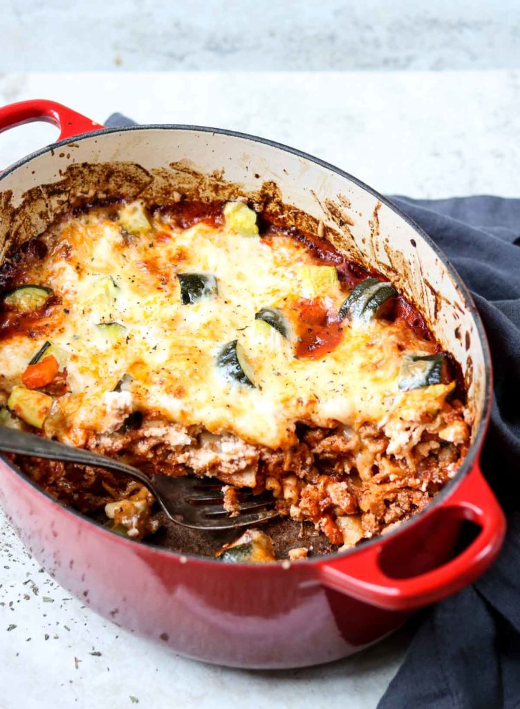 One Pot Dutch Oven Lasagna