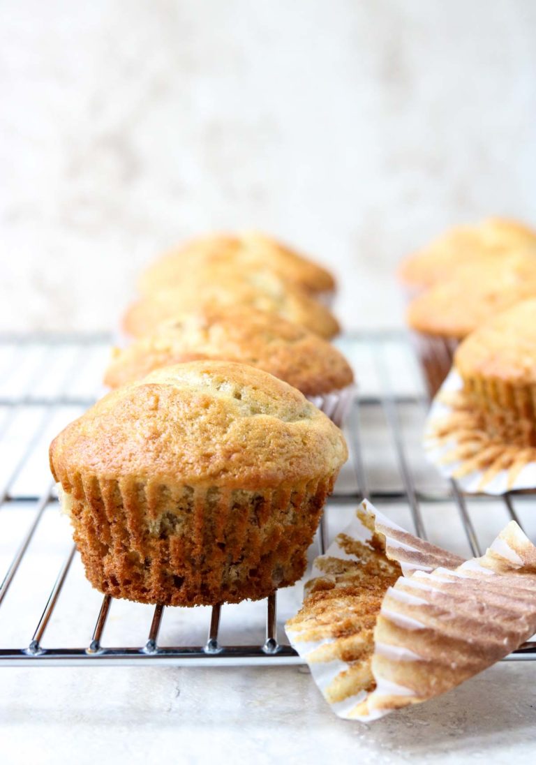 Easy Banana Bread Muffins Made with Greek Yogurt