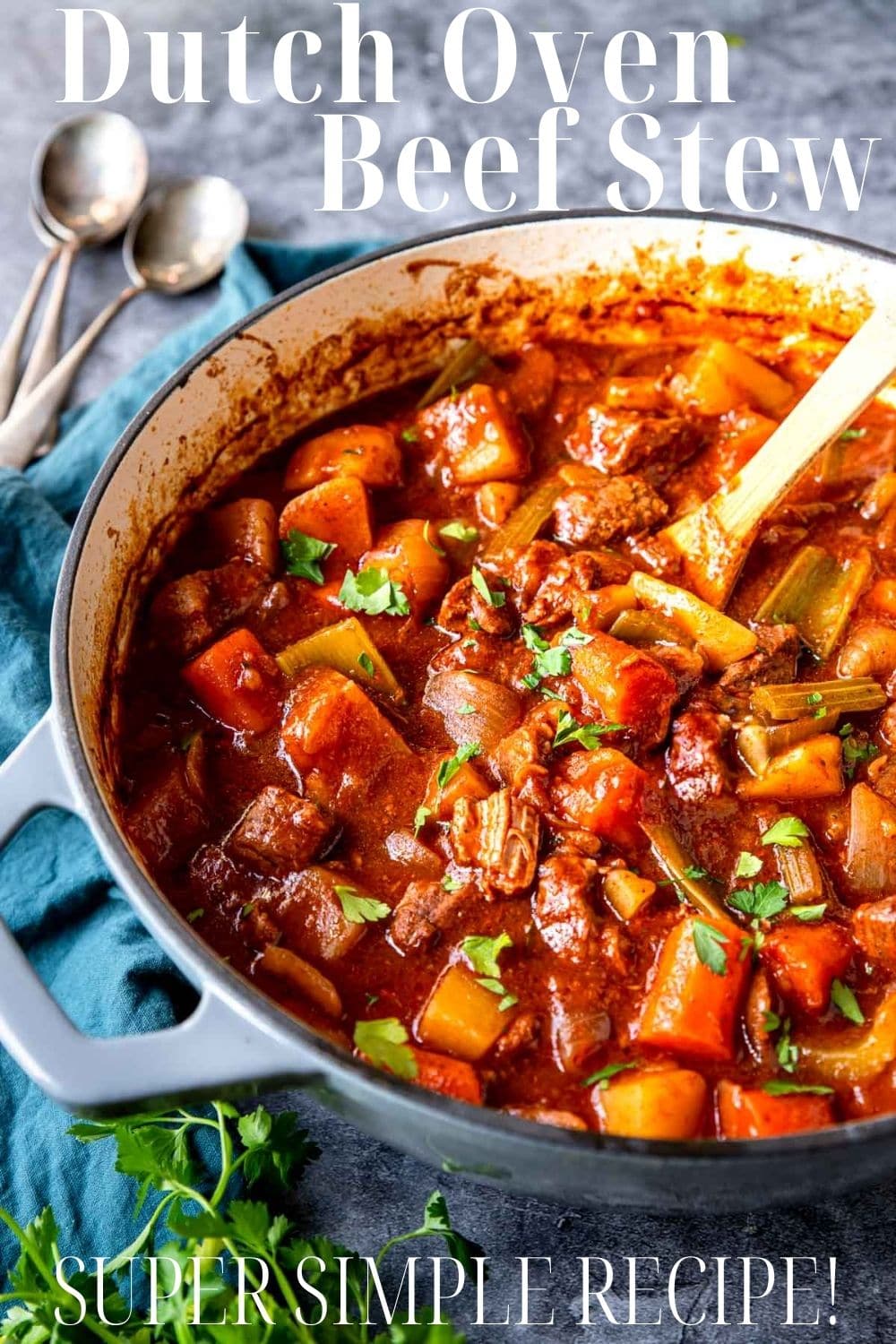 Easy Dutch Oven Beef Stew - Mom's Dinner