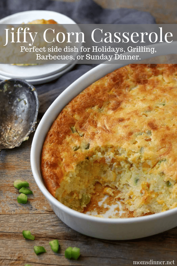 Easy Jiffy Corn Casserole Perfect side dish Mom's Dinner