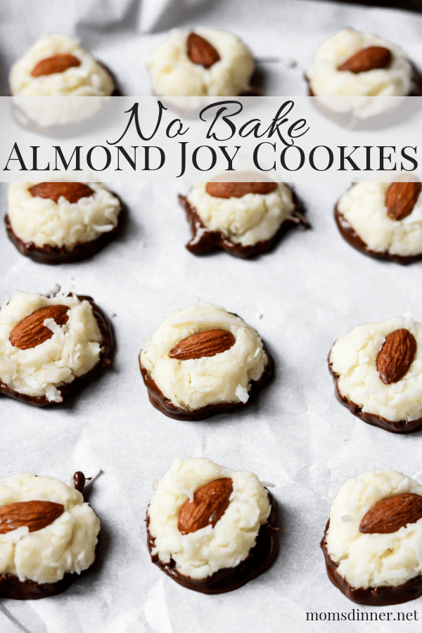 No Bake Almond Joy Cookies Pinterest Image