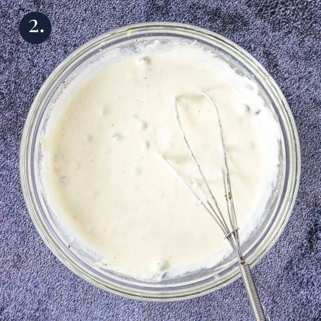 Caesar Cream Sauce in a bowl