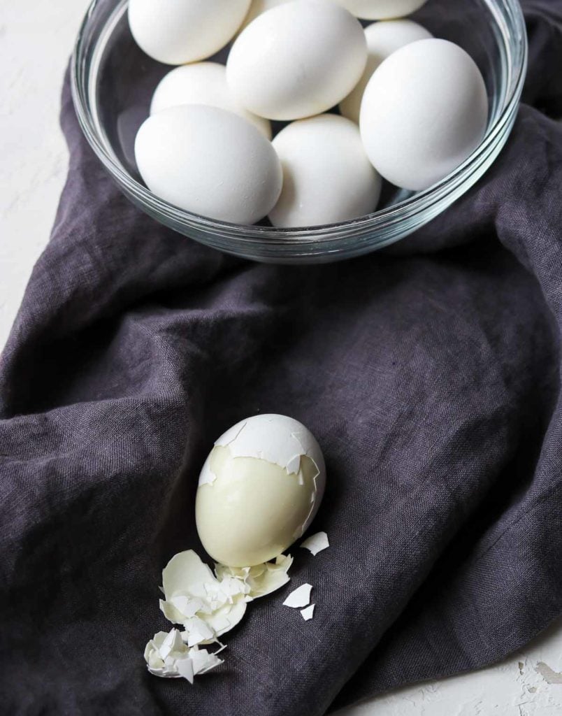 Hard boiled eggs cooked in the instant pot