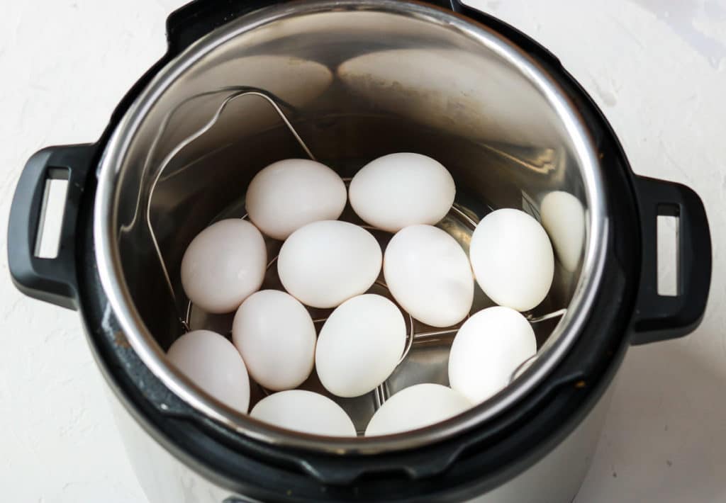 Instant Pot full of 12 eggs