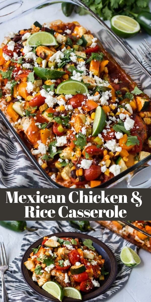 Healthy Mexican Chicken and Rice Casserole - Mom's Dinner
