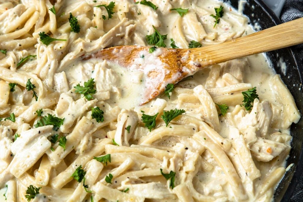 Creamy Chicken and Noodles - Mom's Dinner