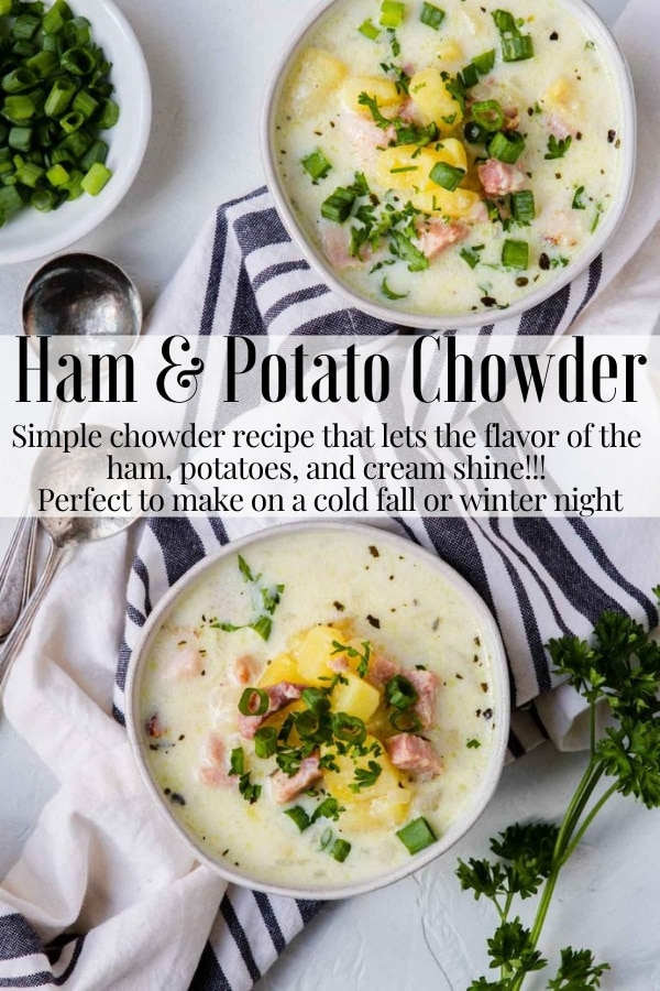 Simple Ham & Potato Chowder Mom's Dinner