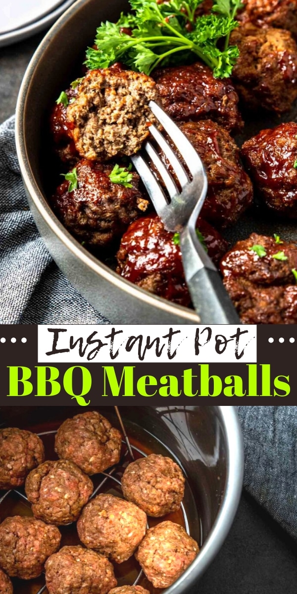 Easy Instant Pot BBQ Meatballs - Mom's Dinner