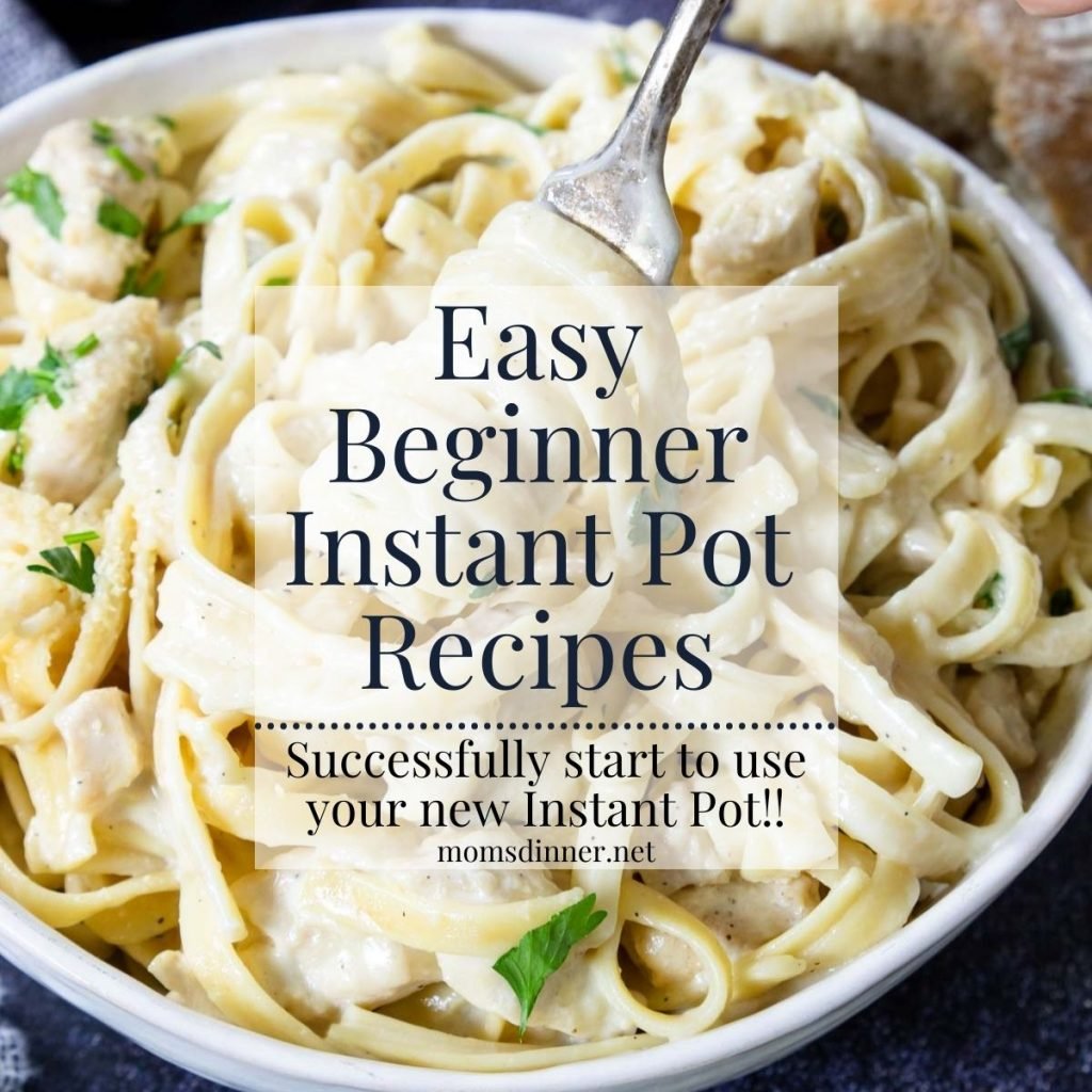 easy instant pot recipes for beginners with a bowl of pasta