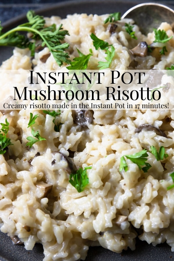Creamy Creamy Instant Pot Mushroom Risotto Mom's Dinner