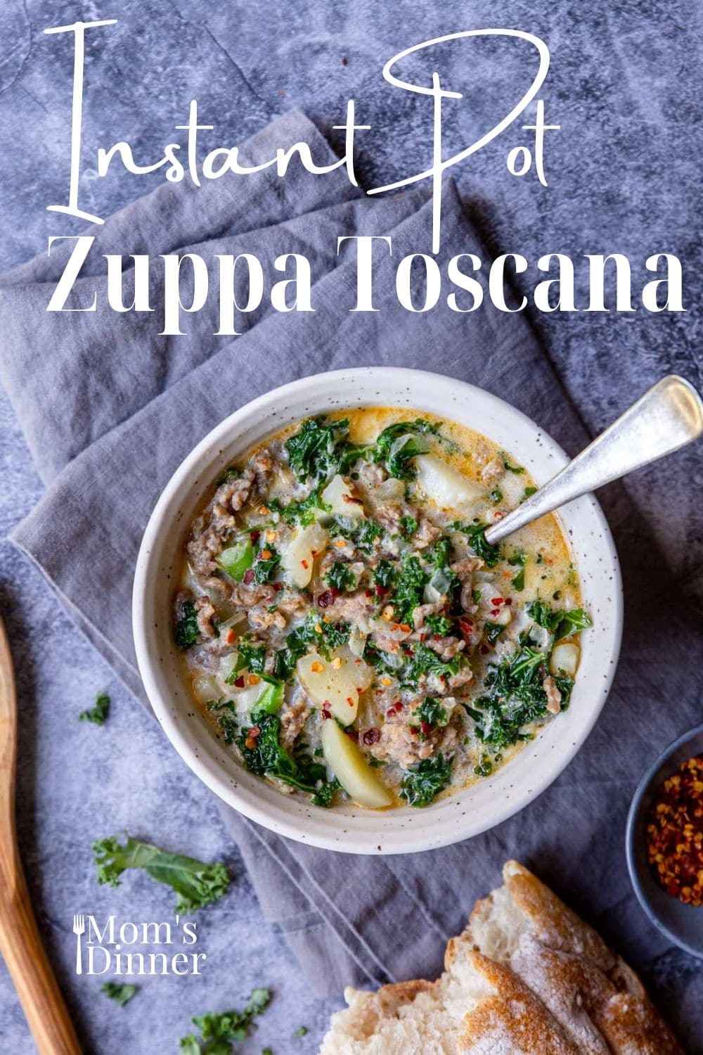Instant Pot Zuppa Toscana Potato, Sausage & Kale Soup Mom's Dinner