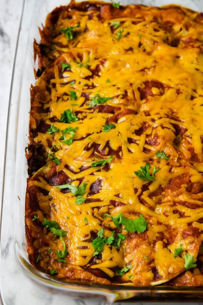 Easy Ground Beef Enchilada Casserole Mom's Dinner