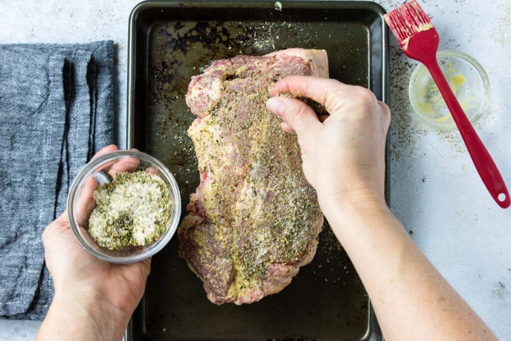 seasoning pork roast