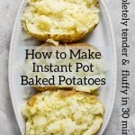 Instant Pot Baked Potato Recipe Pin Image