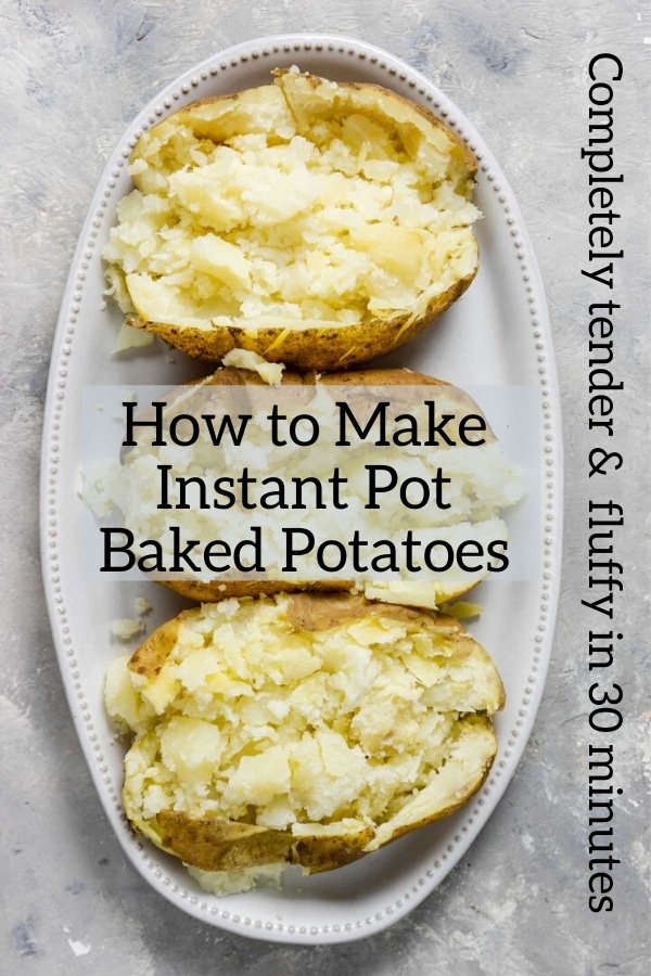 Perfectly Cooked Instant Pot Baked Potatoes Mom's Dinner