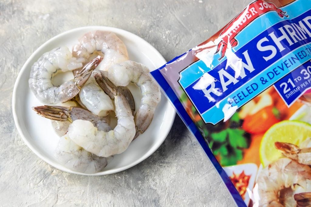 Trader Joe's peeled and deveined raw shrimp for cajun shrimp