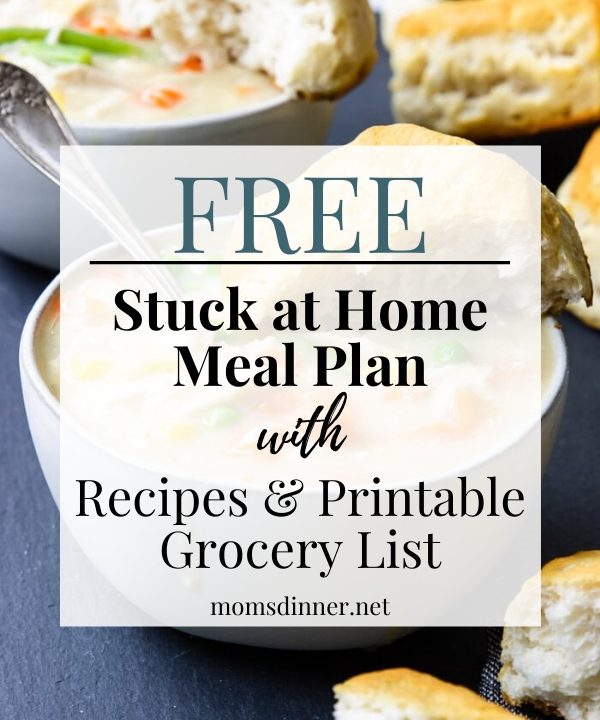 Mom's Dinner Menu Plans &amp; Free Pribtable Grocery Lists - Mom's Dinner