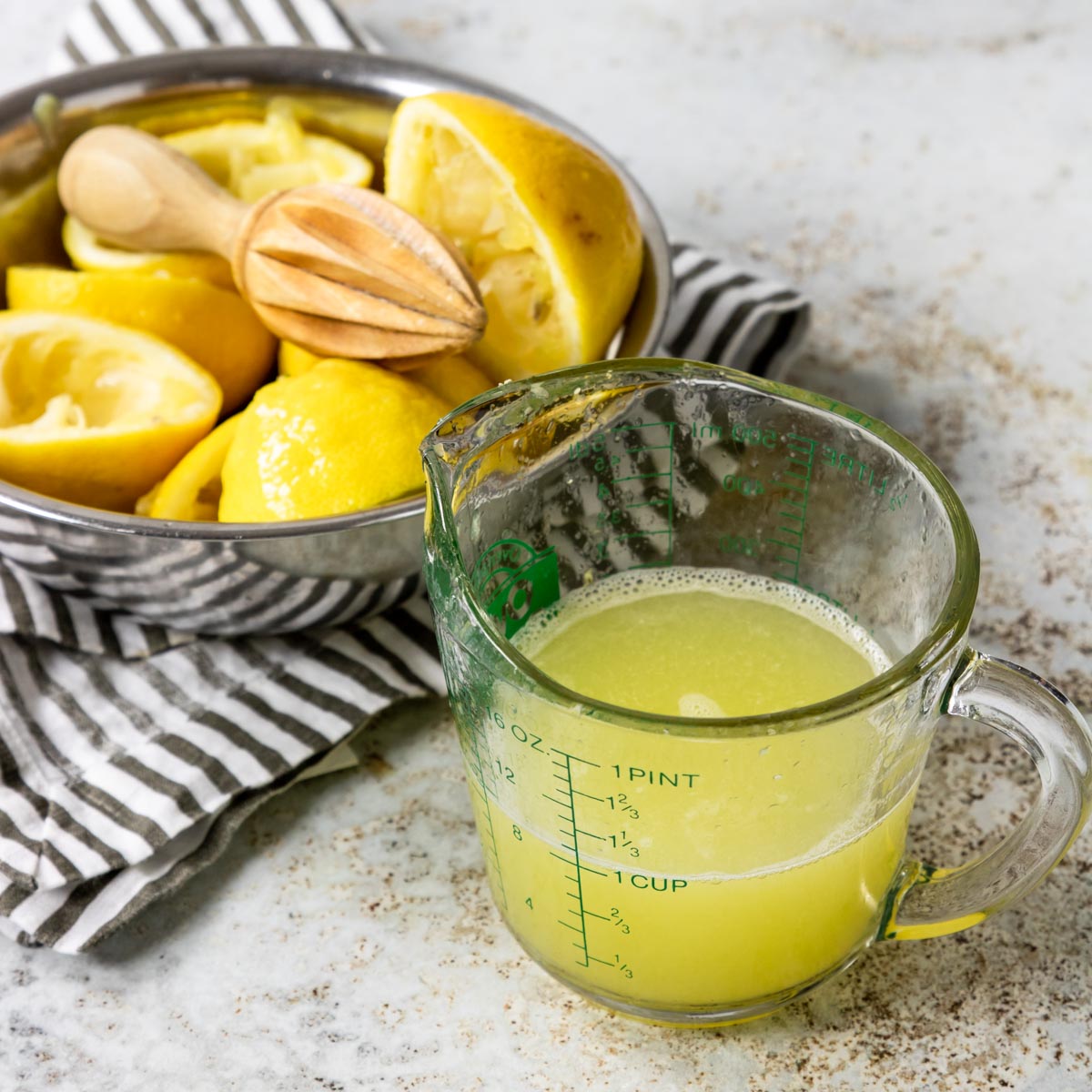 1 cup fresh squeezed lemon juice
