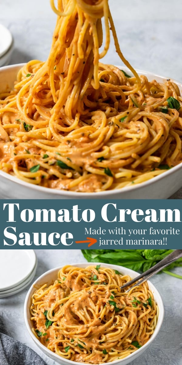 Easy Tomato Cream Sauce Use your favorite jarred sauce Mom's Dinner