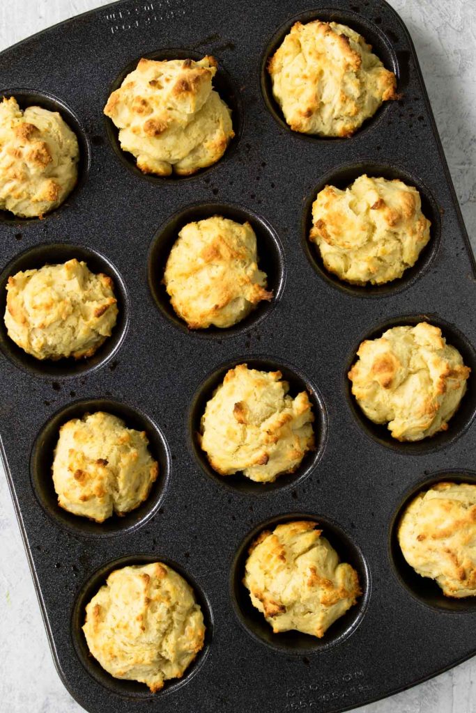 biscuits that were baked in a muffin tin