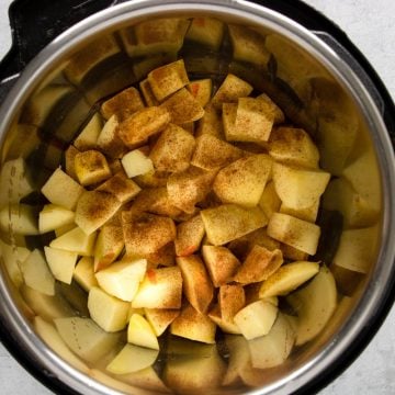 ingredients for applesauce in the instant pot