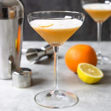Frothy Tequila Sour Cocktail