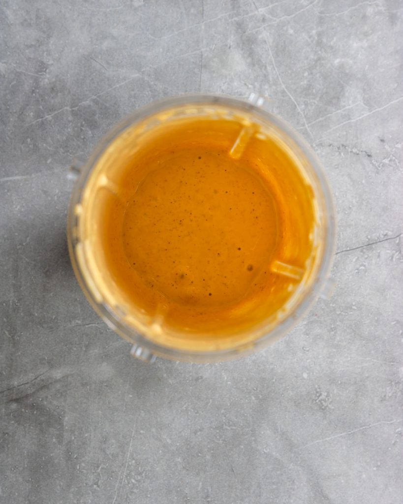 Smoked Paprika Aioli after it is blended