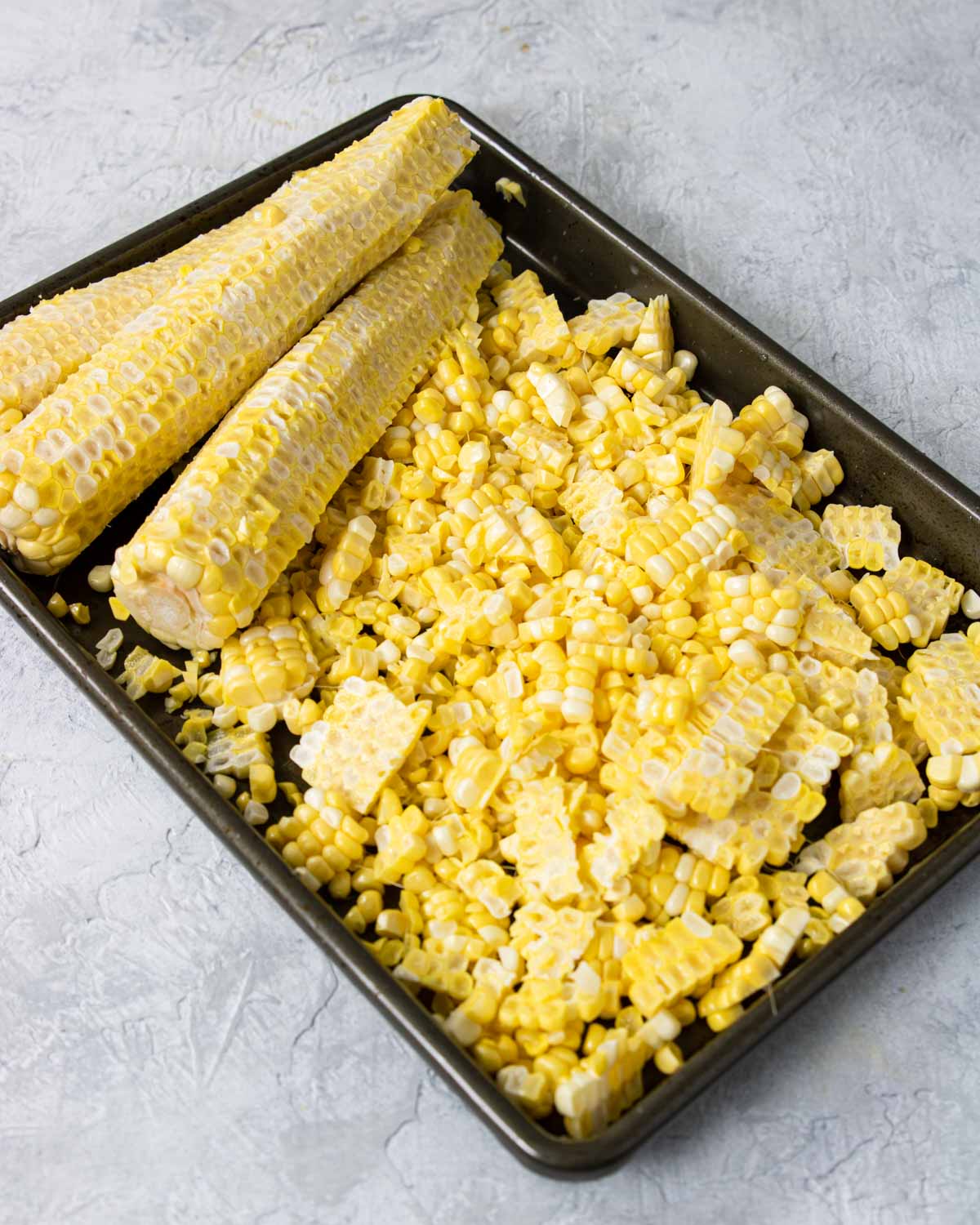 corn cobs with the corn kernels removed