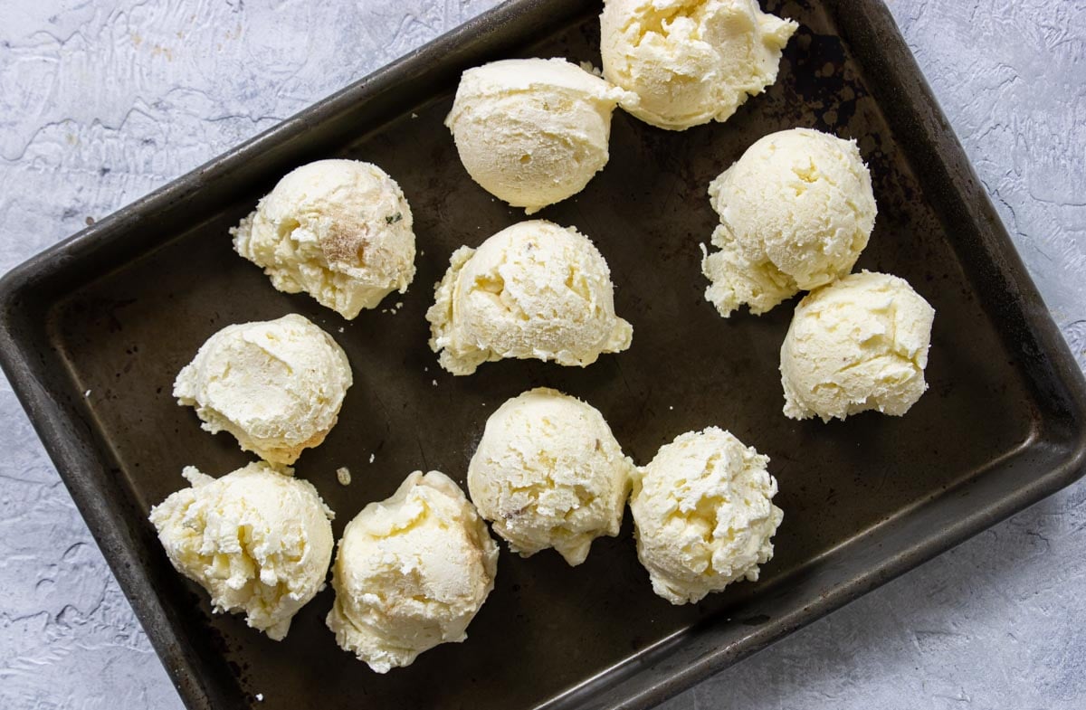 mashed Potatoes frozen in pucks