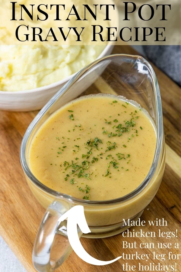 Instant Pot Gravy perfect for any mashed potato! Mom's Dinner