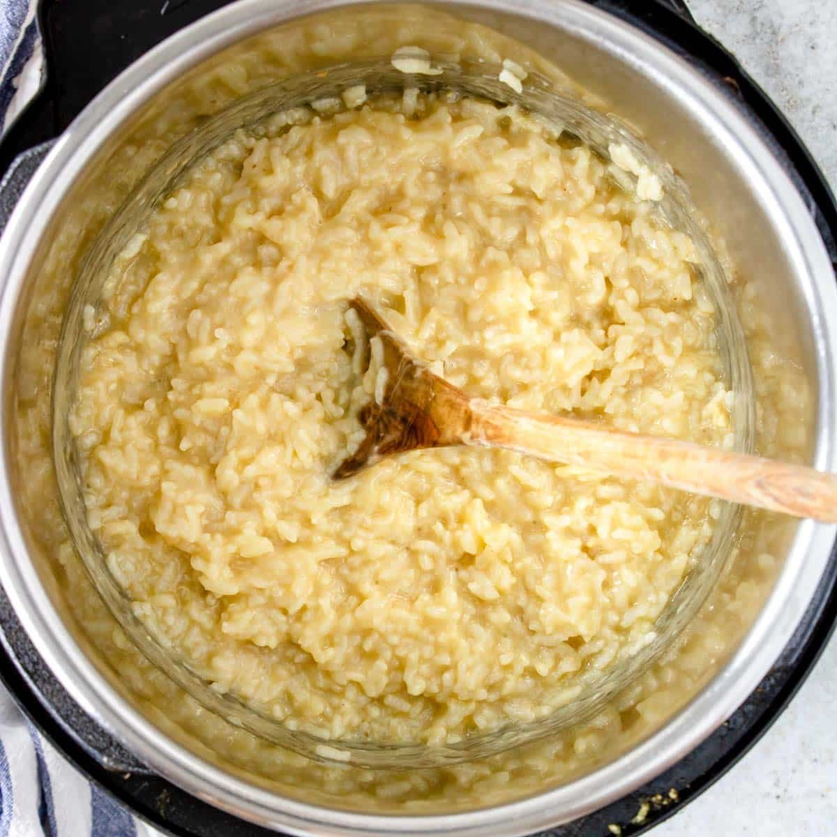 creamy risotto in the instant pot 