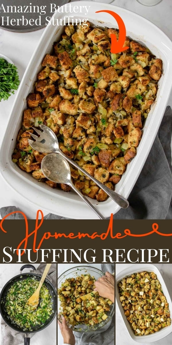 Homemade Stuffing | Traditional Bread Stuffing Recipe - Mom's Dinner