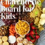 charcuterie board for kids with pinterest text