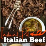 Instant Po Italian Beef images with pinterest text